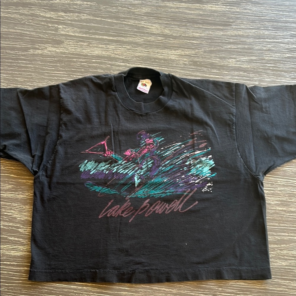Fruit of the Loom Black Graphic Tee